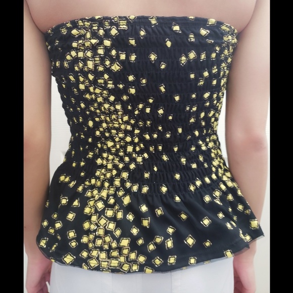 Size Small Black Sparkly Tube Top - Picture 2 of 8